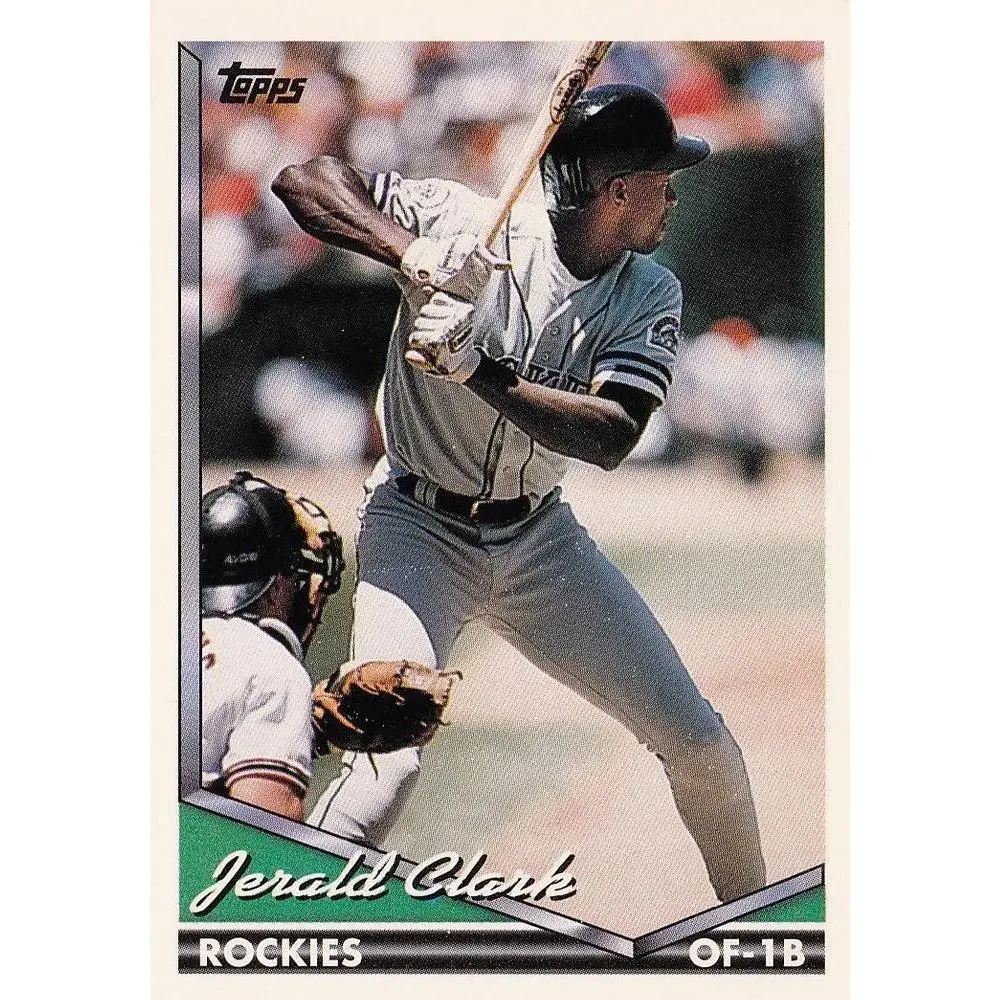 1994 Topps Jerald Clark # 77 Colorado Rockies
